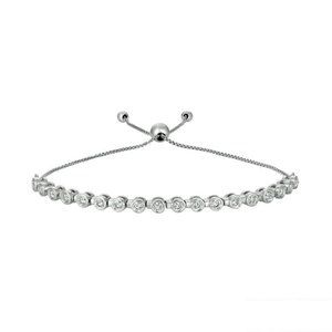 0.75 Carat Diamond Bolo Bezel set Bracelet